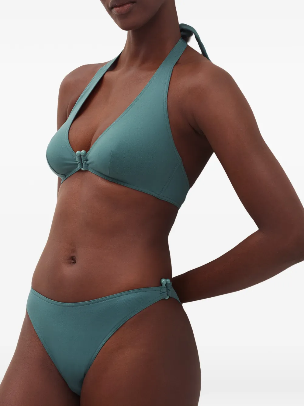 ERES Noctambule triangel bikinitop met halternek Groen