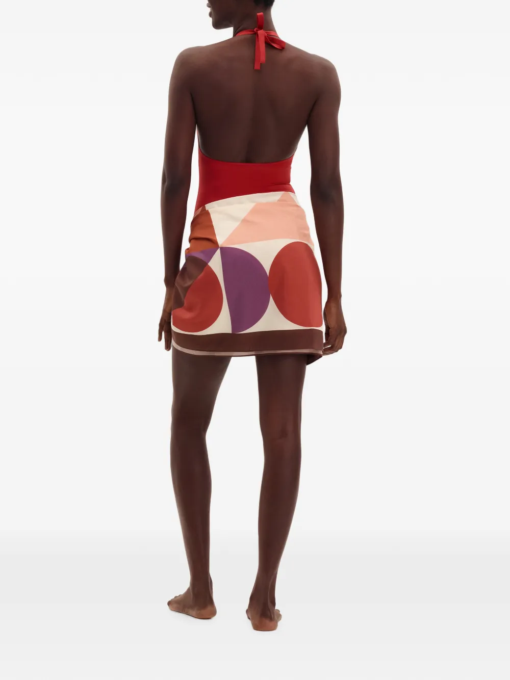 ERES Luisa wikkelrok met geometrische print Veelkleurig