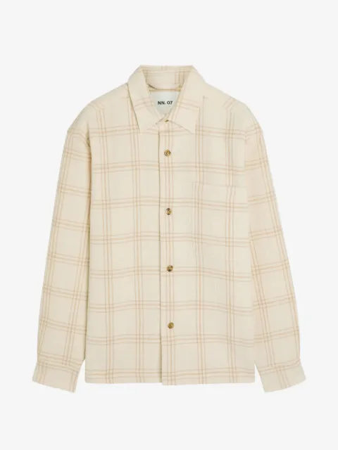 NN07 camisa con cuadros estampados