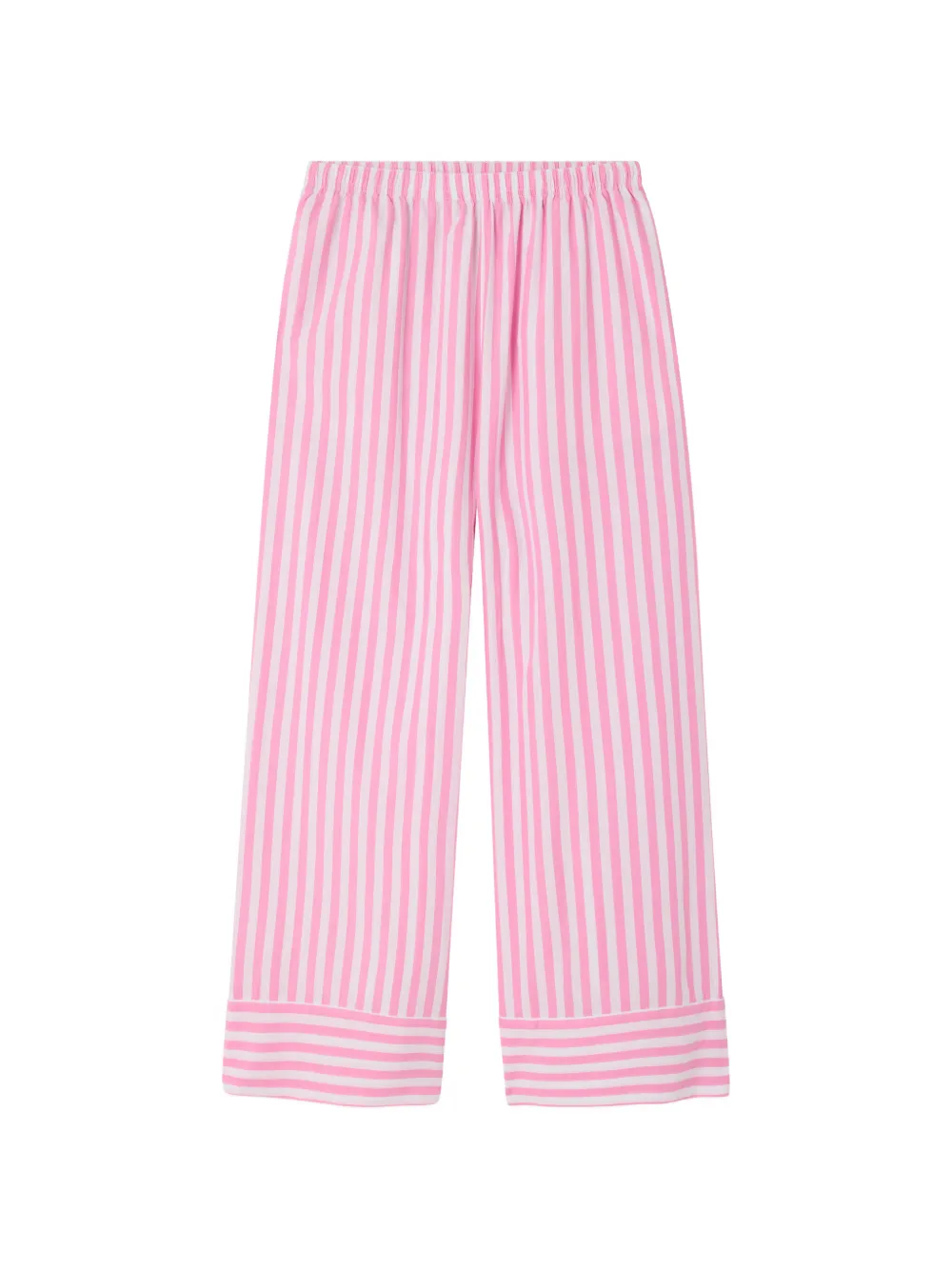 American Vintage Vextown gestreepte straight broek Roze