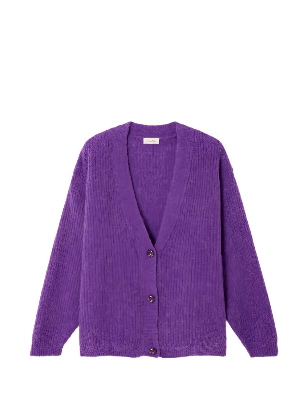 American Vintage East Button-up Cardigan In Purple
