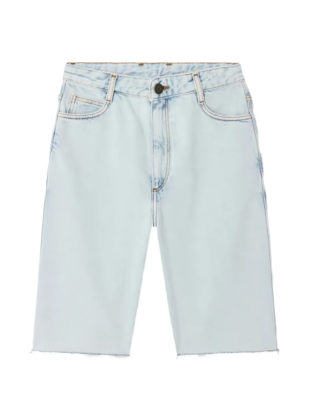 American Vintage Joybird cycling denim shorts - Blu