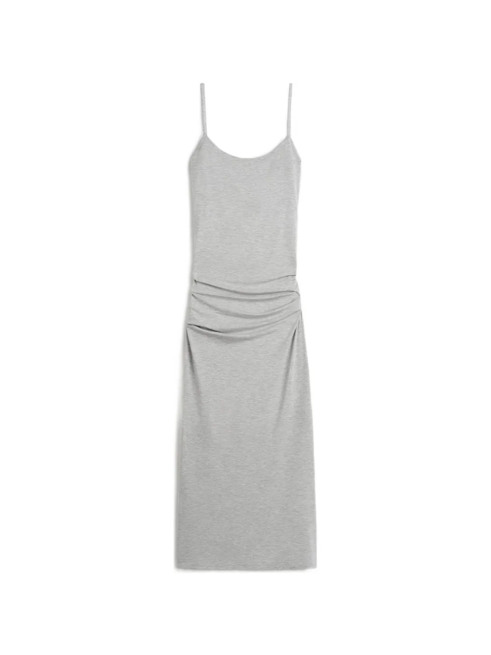 TOTEME draped slip mélange midi dress - Grau