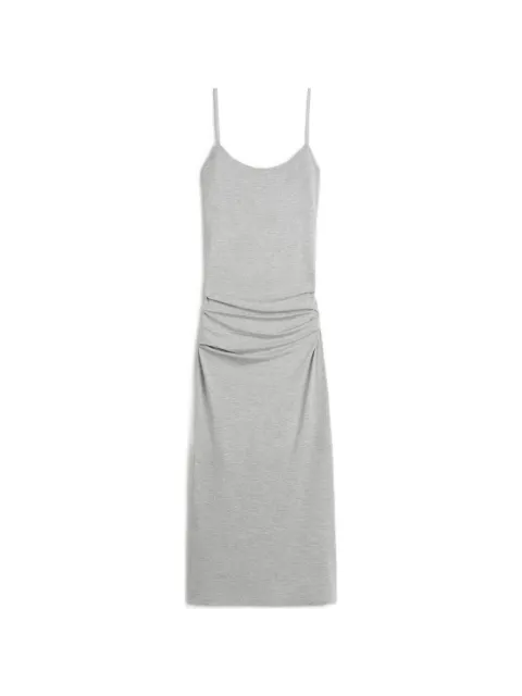 TOTEME draped slip mélange midi dress