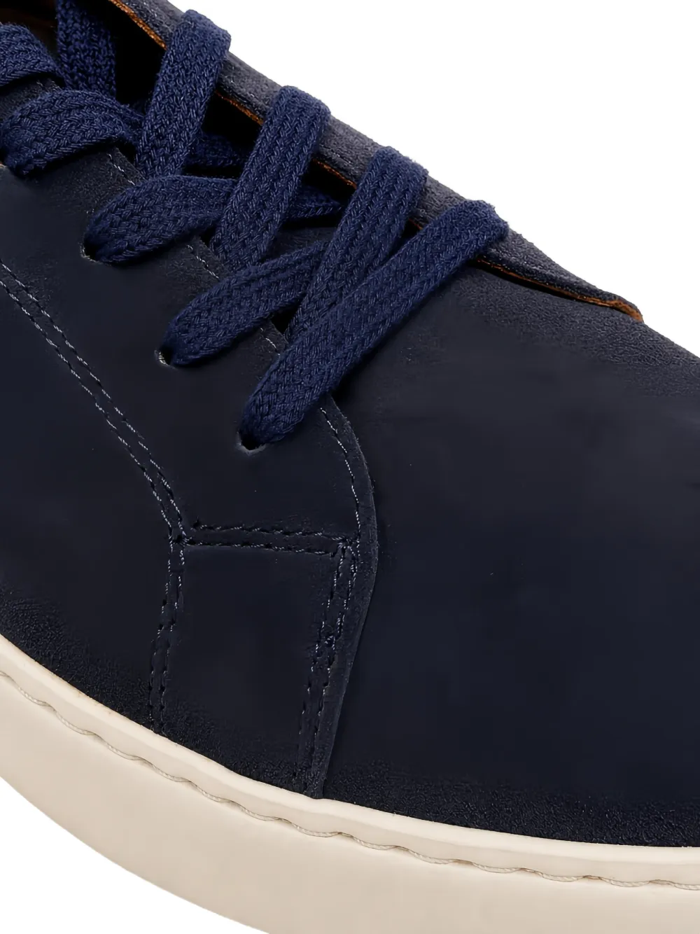 Poche Paris lace-up suede sneakers Blauw