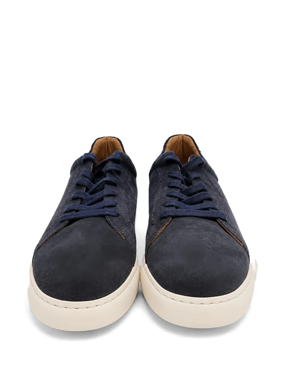 Poche Paris lace-up suede sneakers Blauw