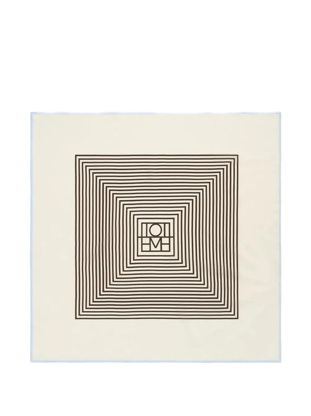 TOTEME monogram-print silk scarf - Toni neutri