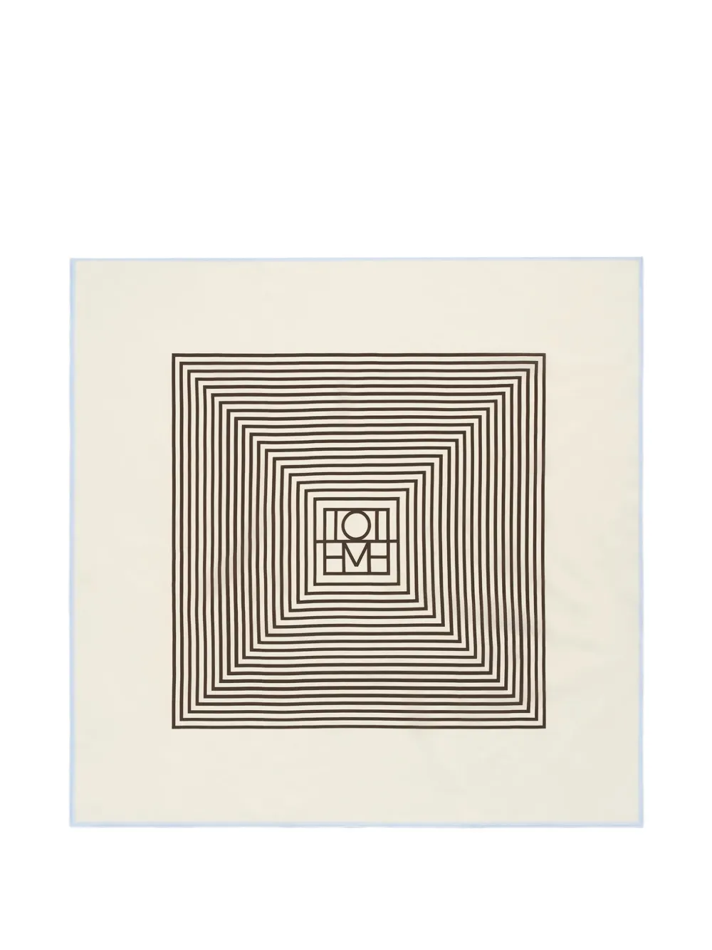 TOTEME monogram-print silk scarf - Toni neutri