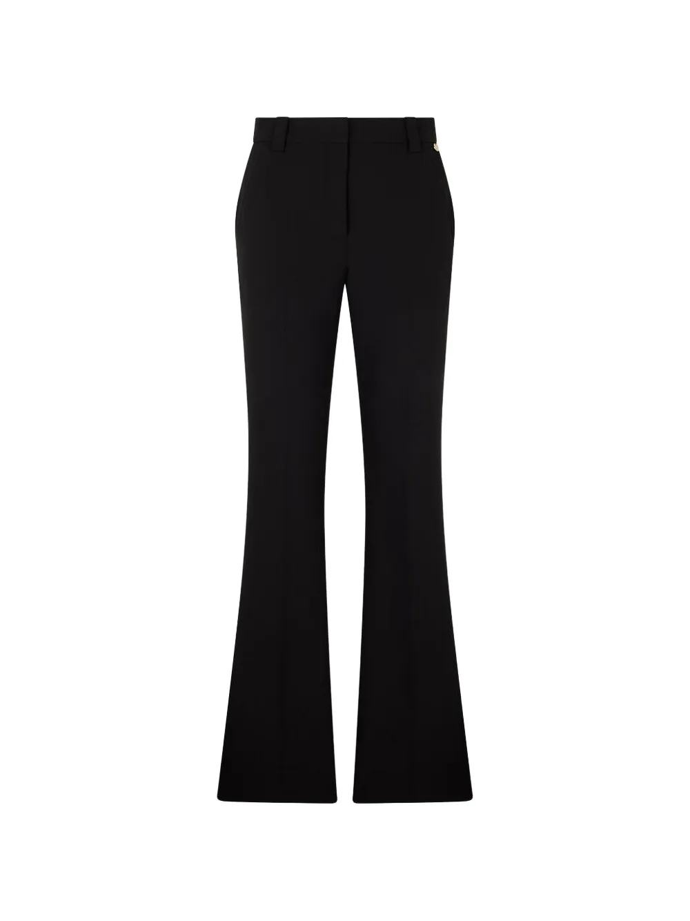 Liu •jo High-waisted Flared Palazzo Pants In Black