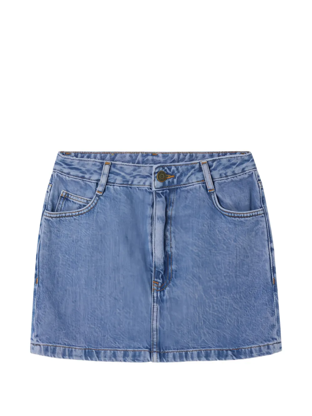American Vintage Joybird denim short skirt - Blu