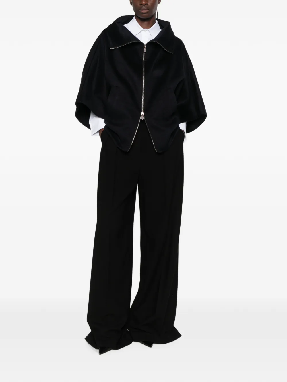Max Mara Ala kasjmier jack met rits Blauw