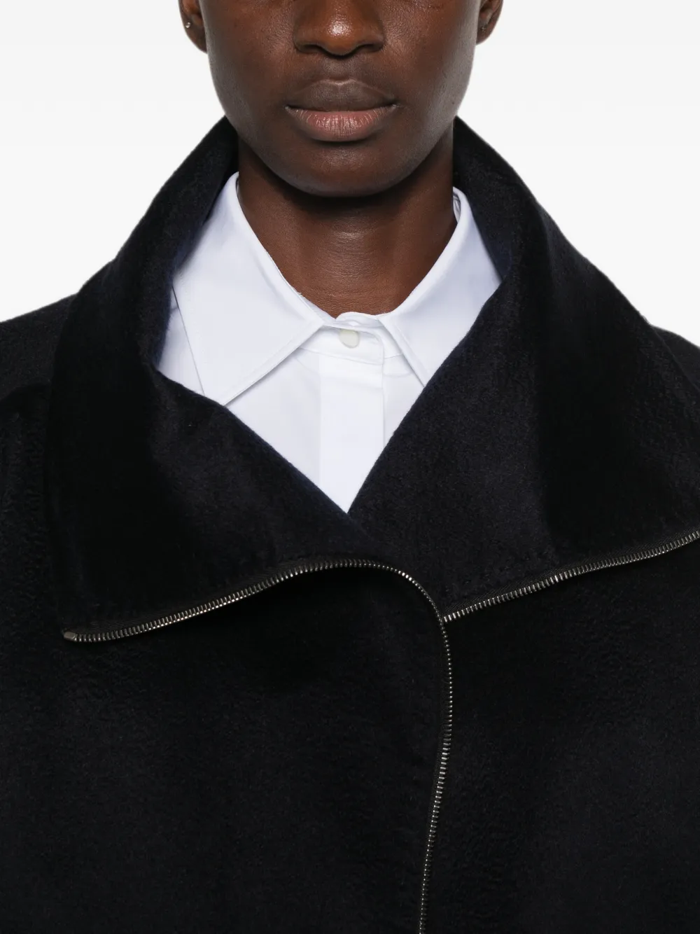 Max Mara Ala kasjmier jack met rits Blauw
