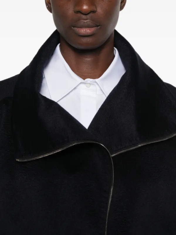 Max Mara Ala Cashmere zip-up Jacket | Blue | FARFETCH JO