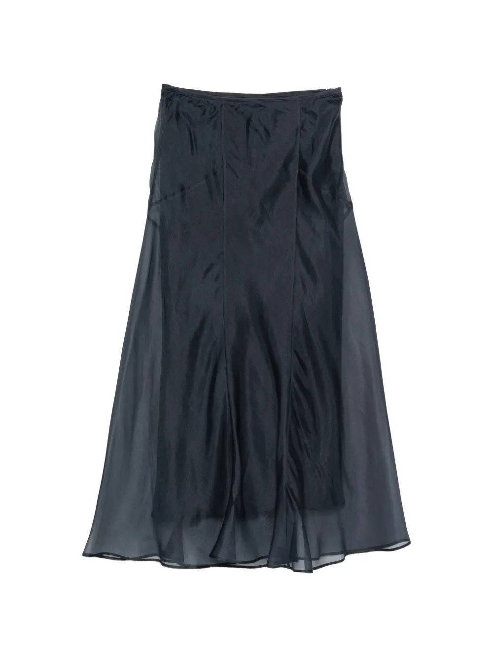 Max Mara Eastrale sheer silk skirt - Blu