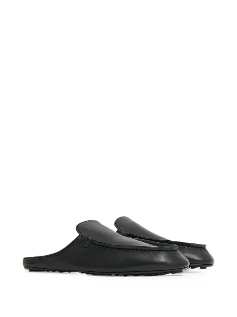 Mansur Gavriel Mocassin leren muiltjes Zwart