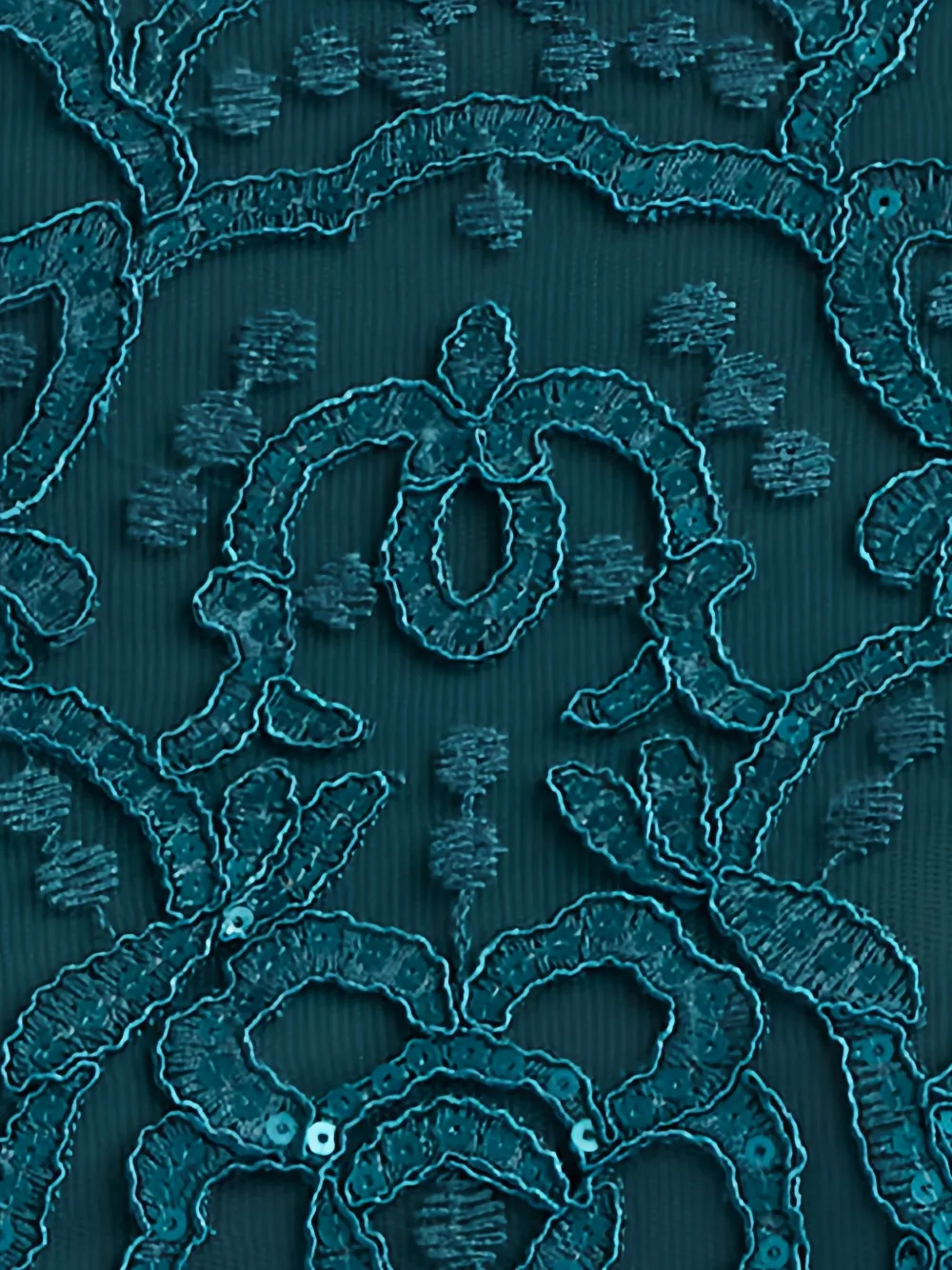Tadashi Shoji Maxi-jurk verfraaid met pailletten en kanten laag Blauw