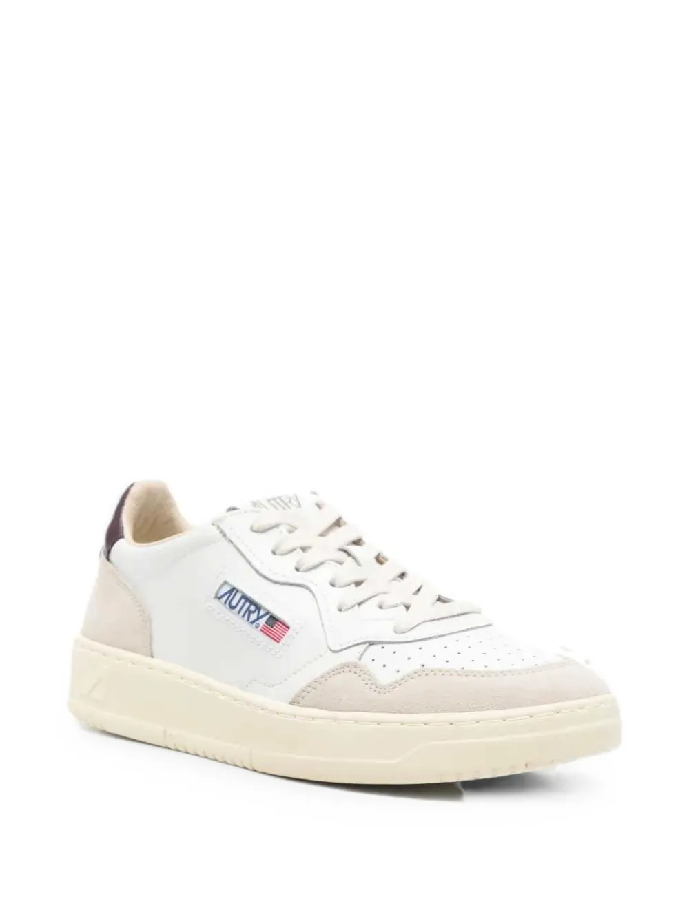 Autry Medalist suede-panel sneakers Wit