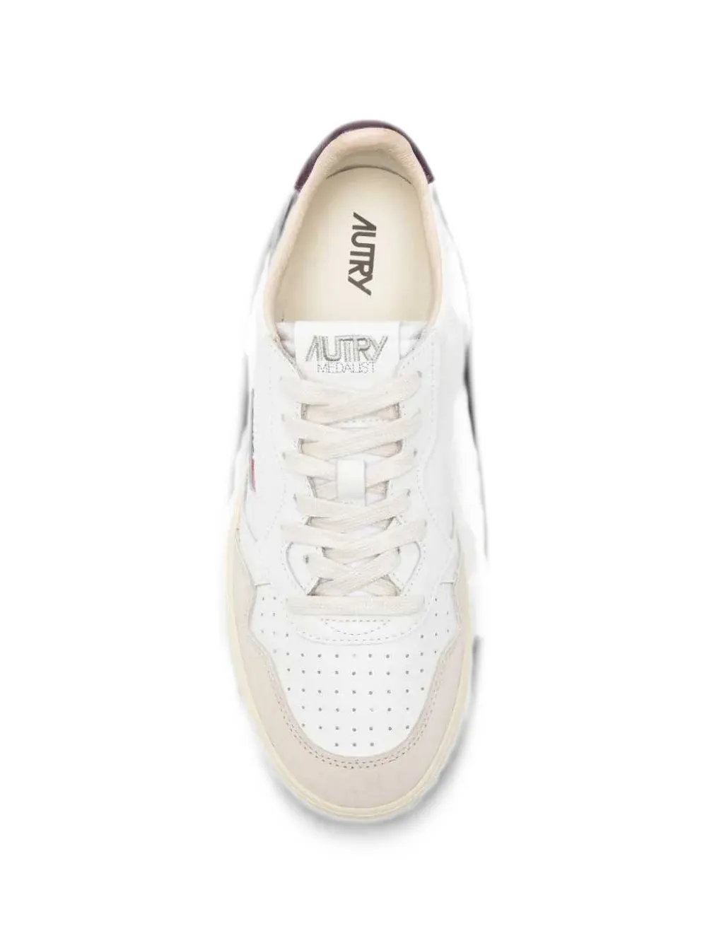 Autry Medalist suede-panel sneakers Wit