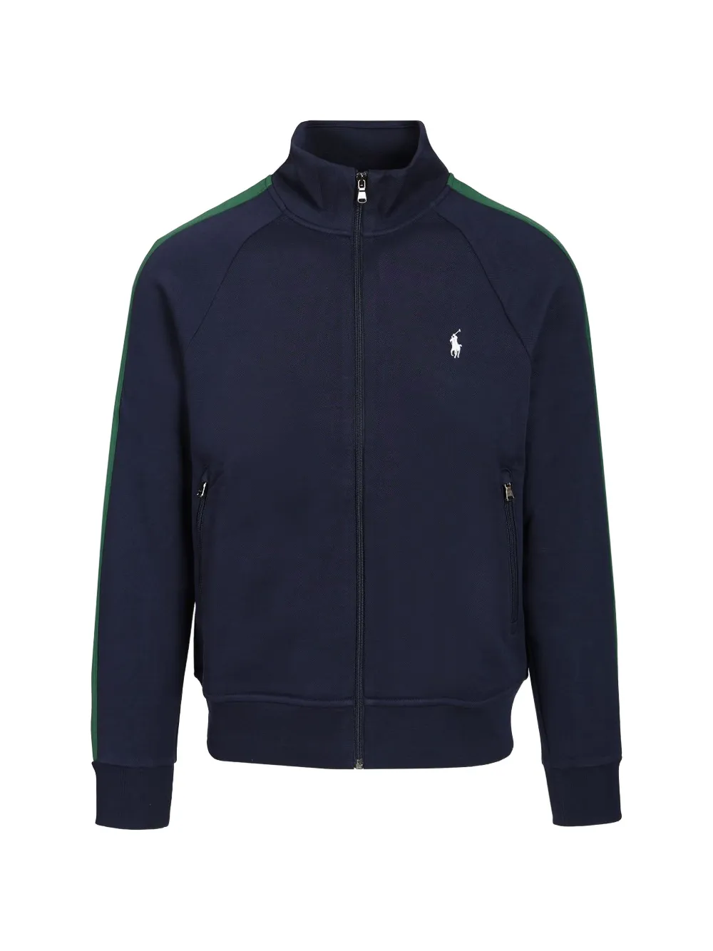 Polo Ralph Lauren logo-embroidered side-stripe jacket - Blau
