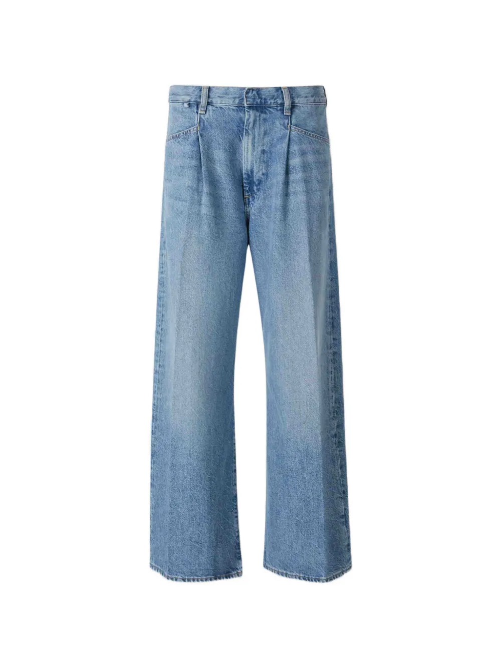 Citizens of Humanity pleated wide-leg jeans - Blue