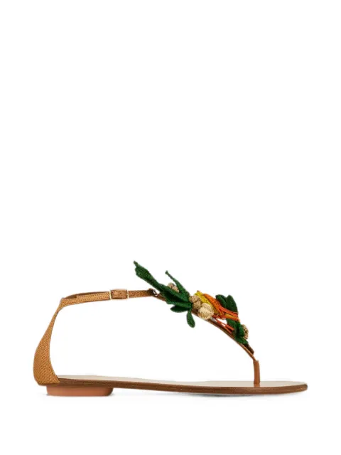 Aquazzura Birdsong embellished woven sandals