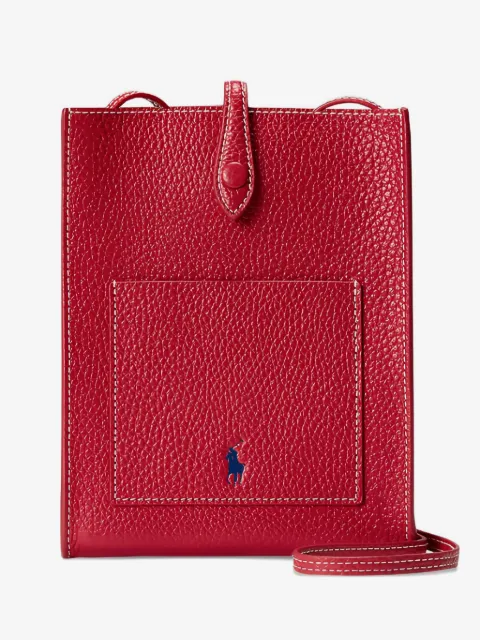 Polo Ralph Lauren sac à bandoulière en cuir à fini grainé