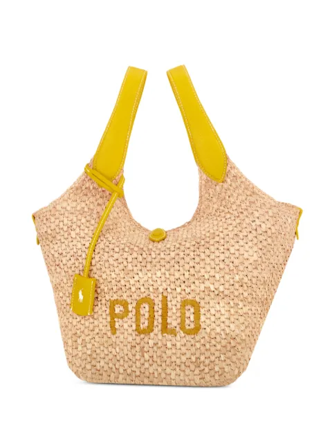Polo Ralph Lauren Polo Play logo-embroidered woven tote bag