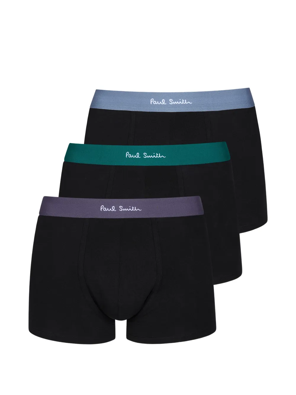 Paul Smith pack of 3 logo-waistband trunks - Nero