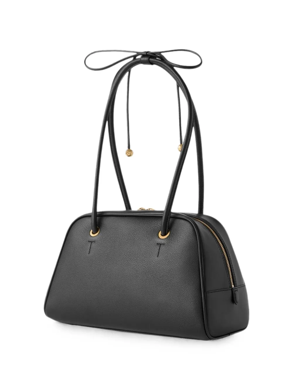 Furla M Poppy Dome schoudertas met strikdetail Zwart