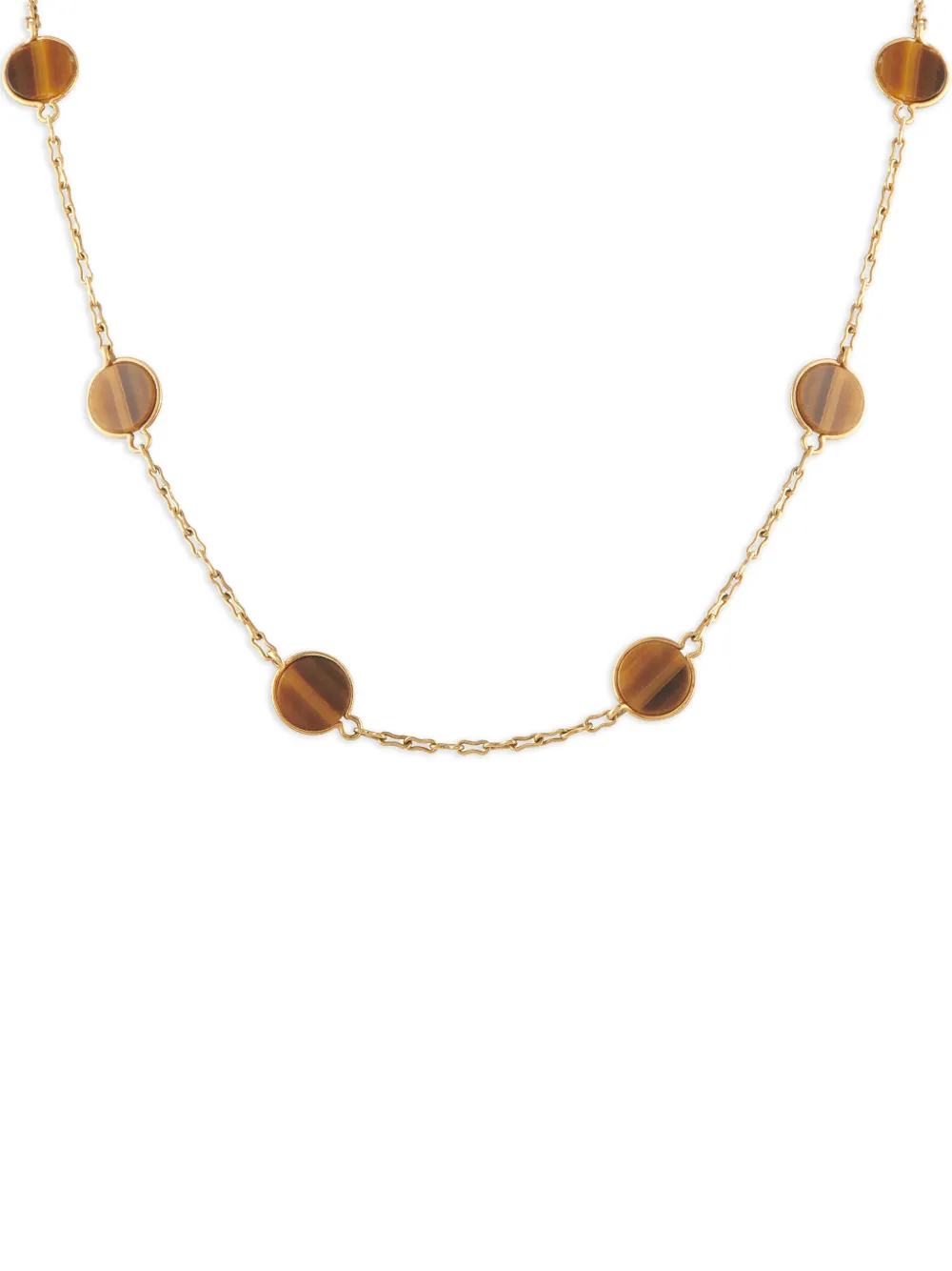 Van Cleef & Arpels Pre-Owned tiger eye necklace - Oro