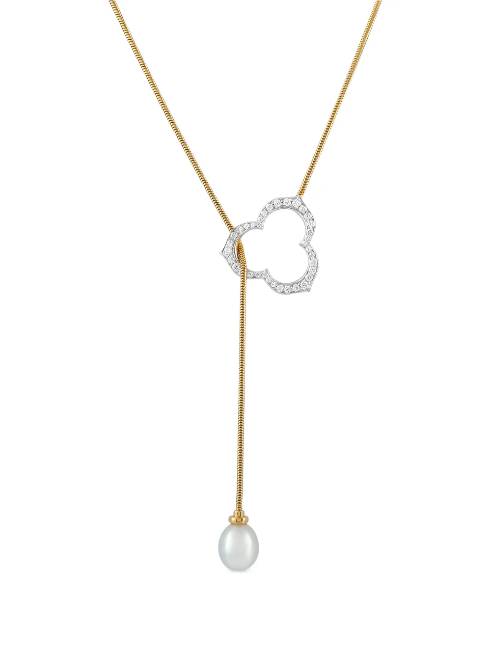 Angela Cummings diamond and pearl necklace - Gold