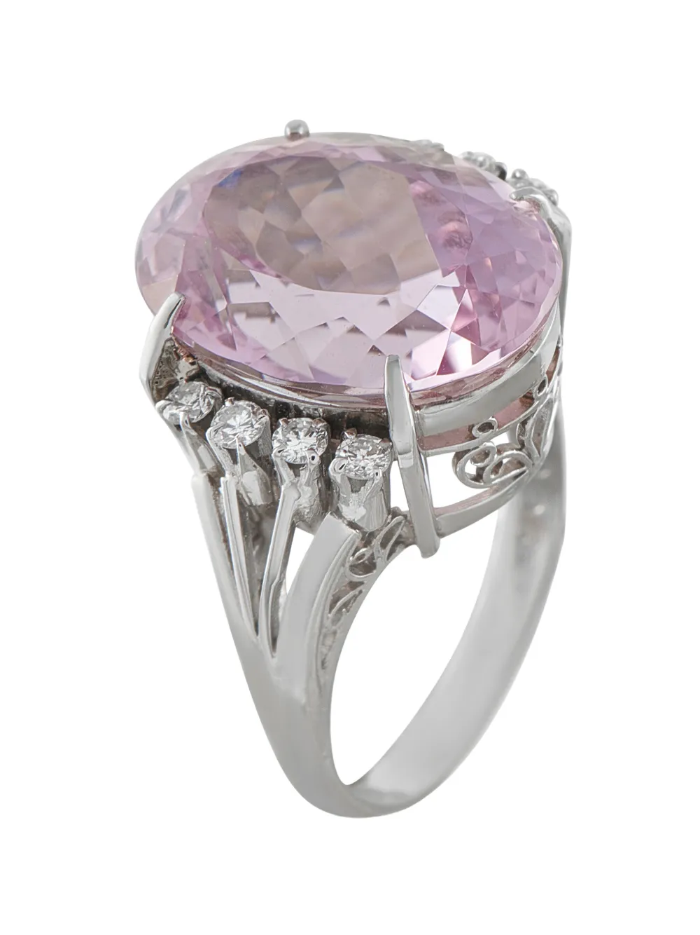 LB Exclusive kunzite and diamond ring - Argento