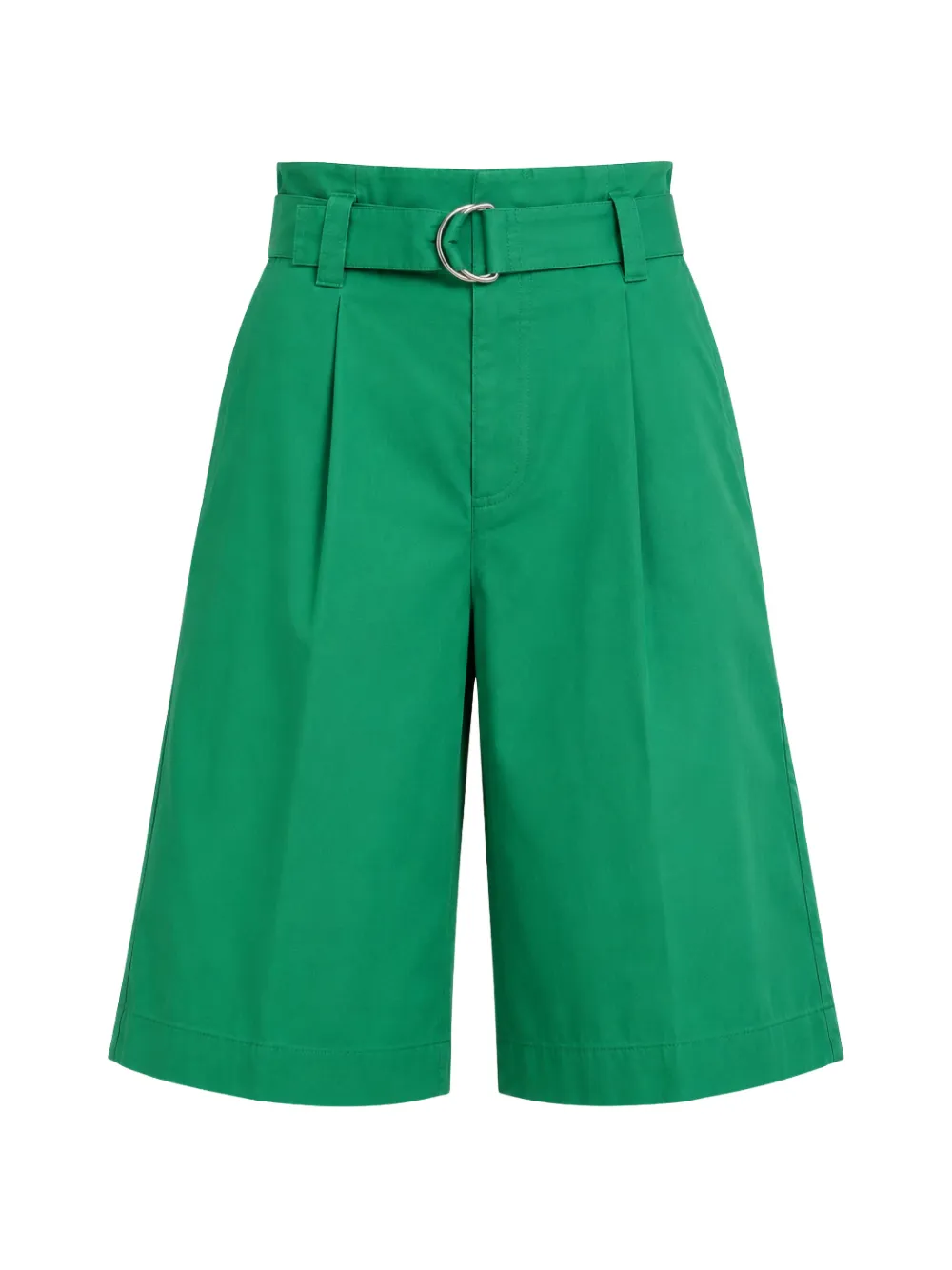 Liviana Conti Drew belted pleated shorts - Verde