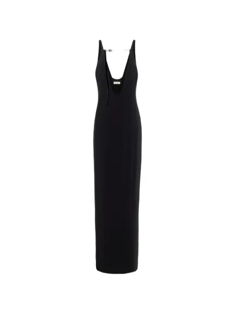 Grace Ling Pillar belted maxi dress