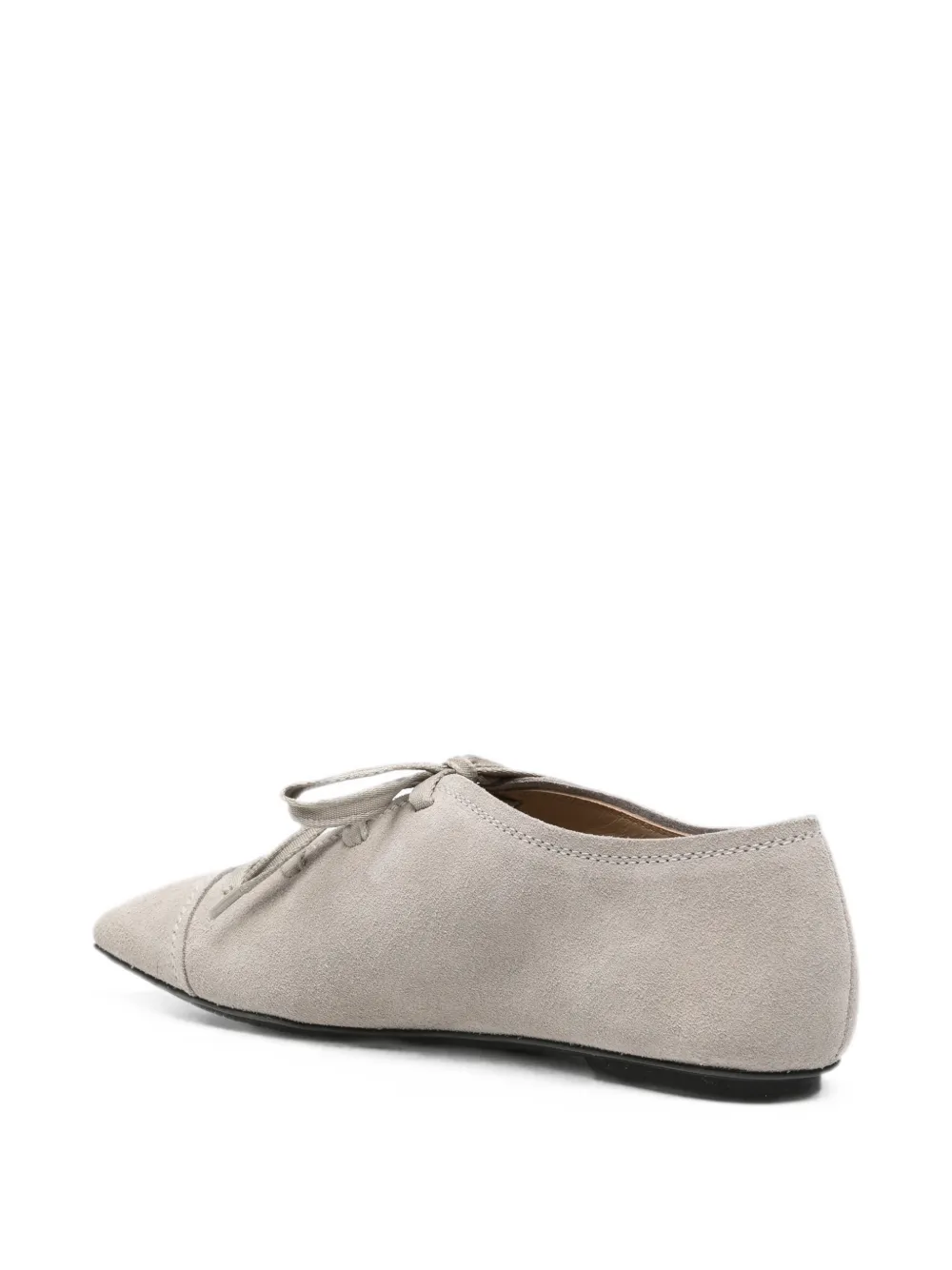 Emporio Armani lace-up square-toe derby shoes Grijs