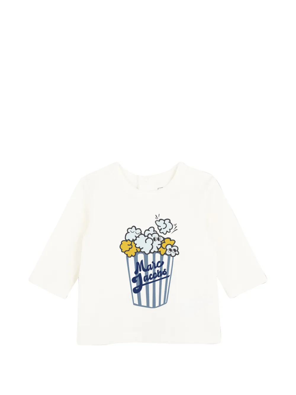 Marc Jacobs Kids Katoenen broekset met popcorn-print Wit