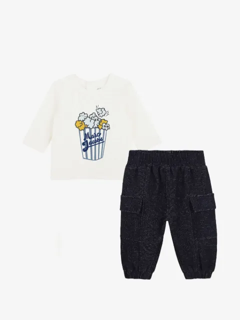 Marc Jacobs Kids popcorn-print cotton trousers set