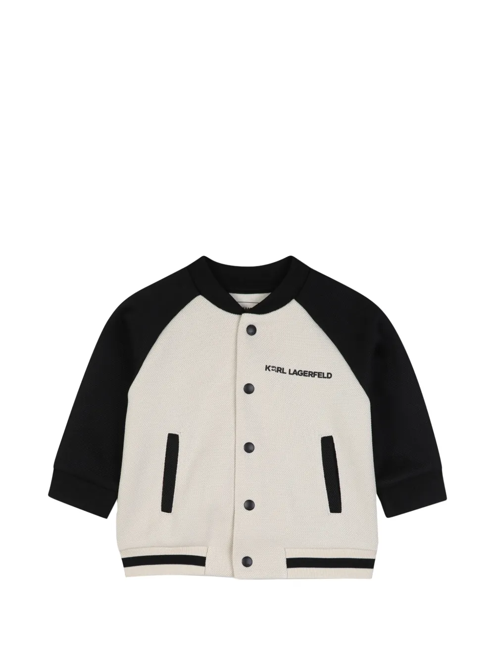 Karl Lagerfeld Kids Trainingspak met logoprint Beige