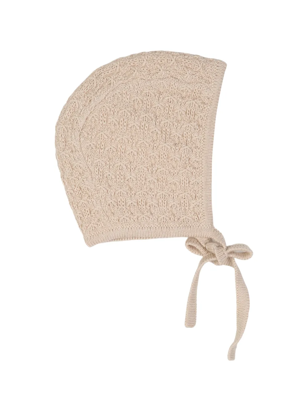 Chloé Kids Gebreide katoenen romper met borduurwerk Beige