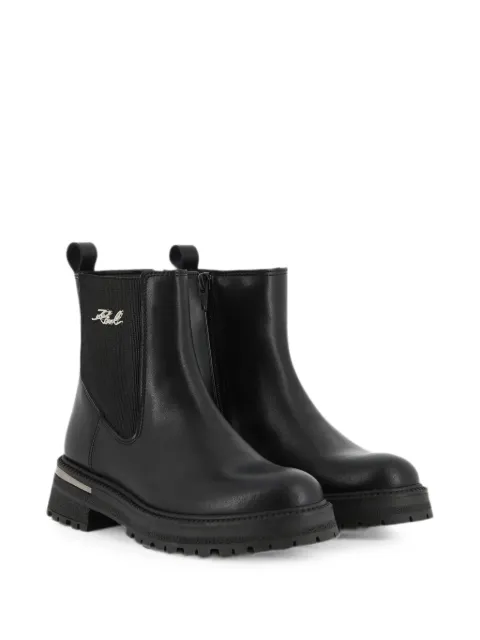 Karl Lagerfeld Kids Chelsea-Boots mit Logo-Schild