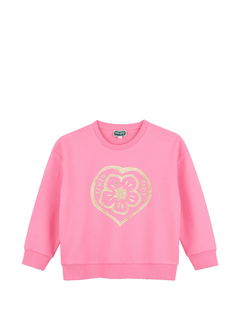 Kenzo Kids heart-motif sweater - Pink