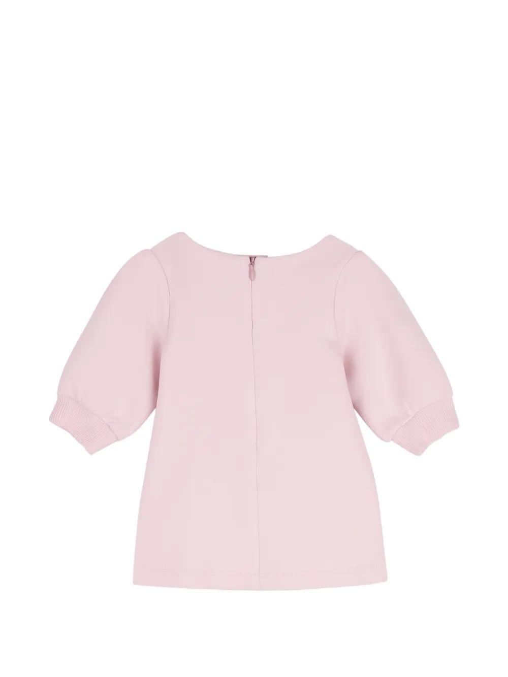Marc Jacobs Kids Katoenen jurk met lange mouwen en grafische print Roze
