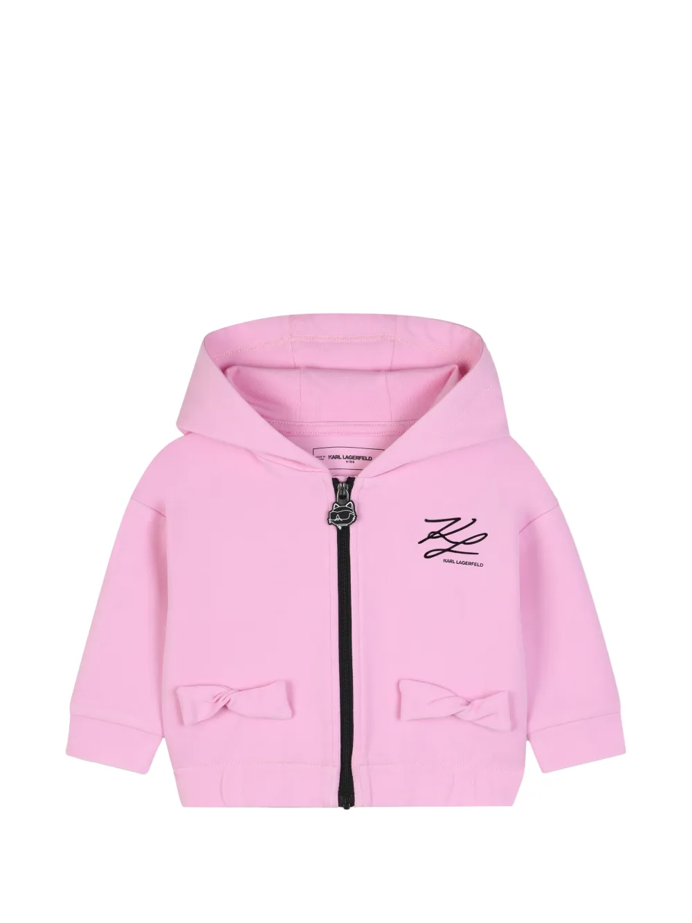 Karl Lagerfeld Kids T-shirt en trainingspak met logoprint Roze