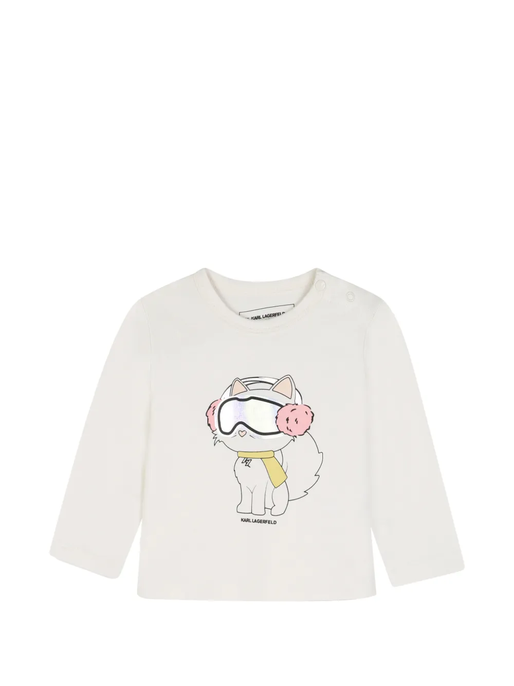 Karl Lagerfeld Kids T-shirt en trainingspak met logoprint Roze