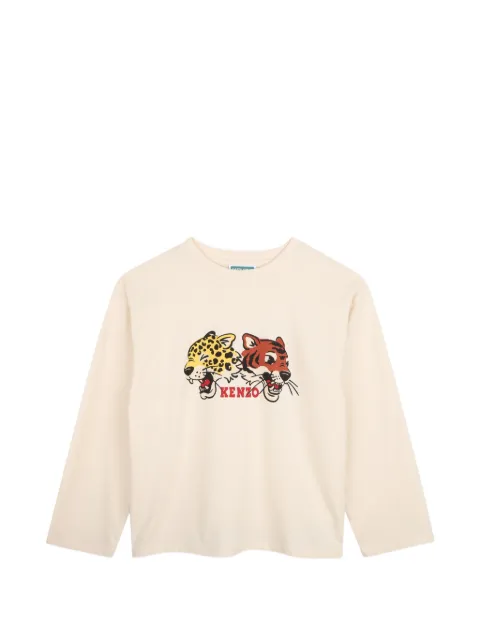 Kenzo Kids playera manga larga con estampado gráfico