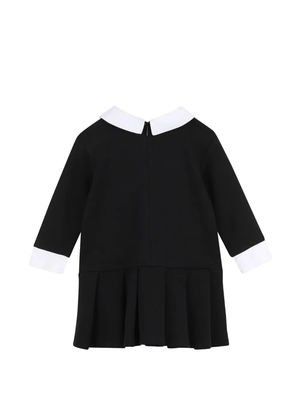 Karl Lagerfeld Kids Jurk met strik-detail en lange mouwen Zwart