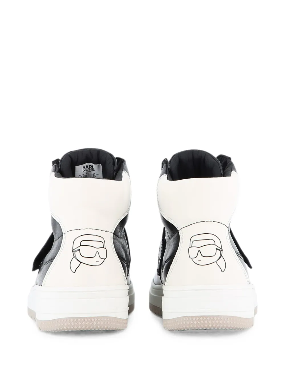 Karl Lagerfeld Kids Sneakers met klittenband Zwart