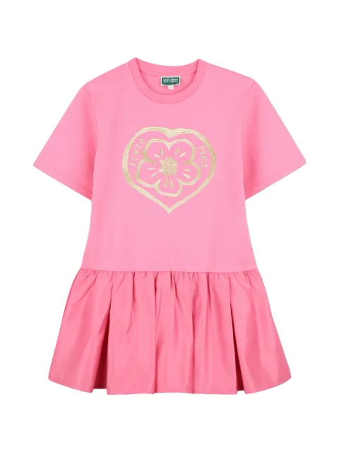 Kenzo Kids Kleid mit Boke Flower-Motiv