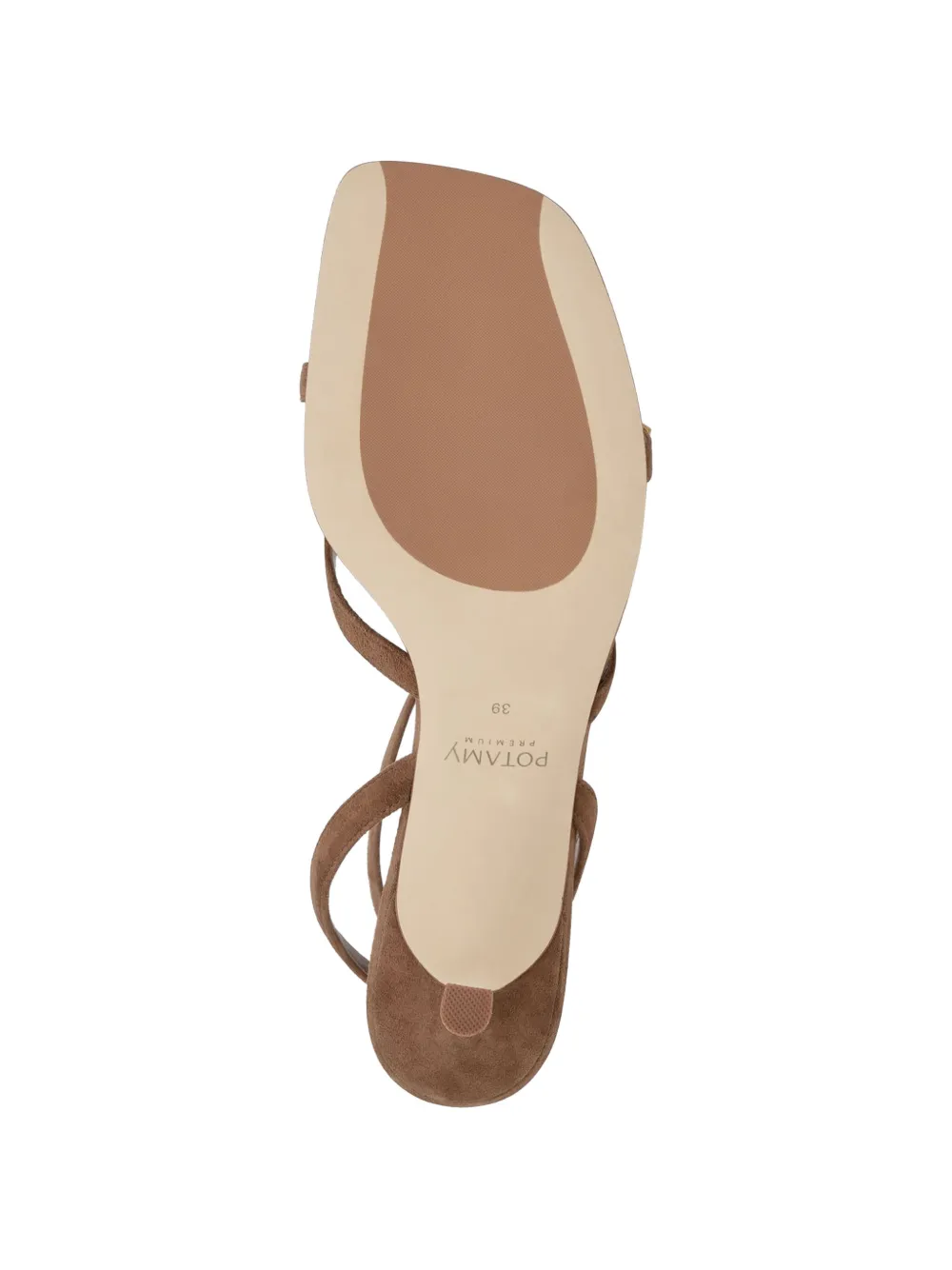 POTAMY buckle-detail suede sandals Bruin
