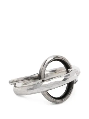 Ann Demeulemeester Martine Lock Ring | Silver | FARFETCH AU